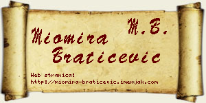 Miomira Bratičević vizit kartica